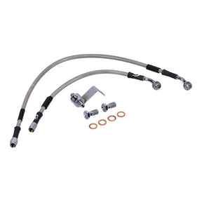 MCS by Goodridge brake line rear, stainless clear coated BRAKE LINES Mcs