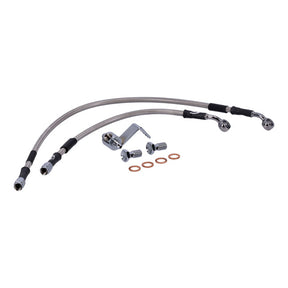 MCS by Goodridge brake line rear, stainless clear coated BRAKE LINES Mcs