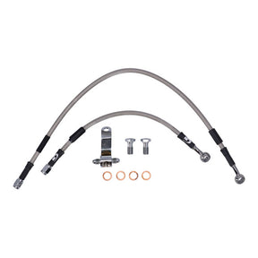 MCS by Goodridge brake line rear, stainless clear coated BRAKE LINES Mcs