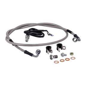 MCS by Goodridge brake line rear, stainless clear coated BRAKE LINES Mcs