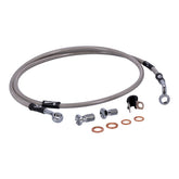 MCS by Goodridge brake line front, stainless clear coated BRAKE LINES Mcs