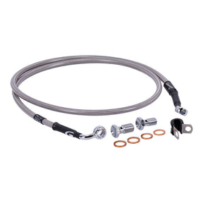 MCS by Goodridge brake line front, stainless clear coated BRAKE LINES Mcs