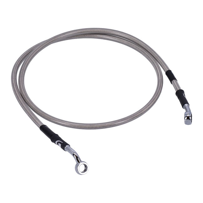 MCS by Goodridge brake line front, stainless clear coated BRAKE LINES Mcs