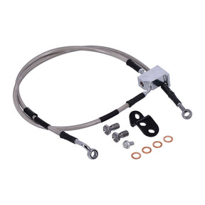 MCS by Goodridge brake line rear, stainless clear coated BRAKE LINES Mcs