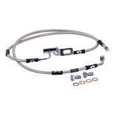MCS by Goodridge brake line rear, stainless clear coated BRAKE LINES Mcs