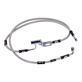 MCS by Goodridge brake line rear, stainless clear coated BRAKE LINES Mcs