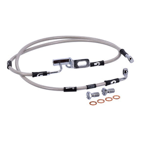 MCS by Goodridge brake line rear, stainless clear coated BRAKE LINES Mcs