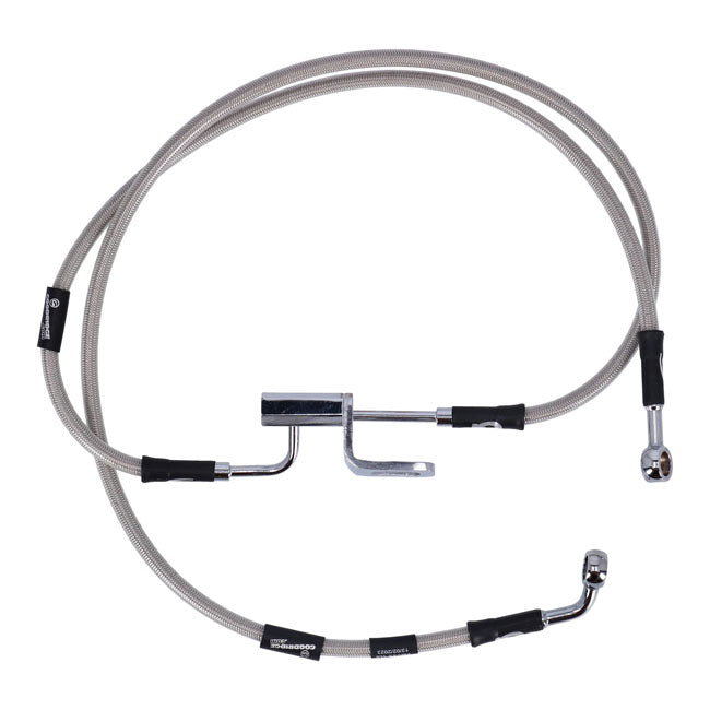 MCS by Goodridge brake line rear, stainless clear coated BRAKE LINES Mcs