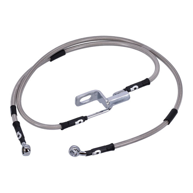 MCS by Goodridge brake line rear, stainless clear coated BRAKE LINES Mcs
