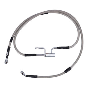 MCS by Goodridge brake line rear, stainless clear coated BRAKE LINES Mcs