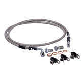 MCS by Goodridge brake line front, stainless clear coated BRAKE LINES Mcs