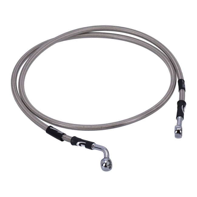 MCS by Goodridge brake line front, stainless clear coated BRAKE LINES Mcs
