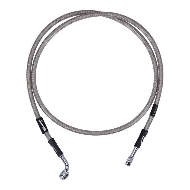 MCS by Goodridge brake line front, stainless clear coated BRAKE LINES Mcs