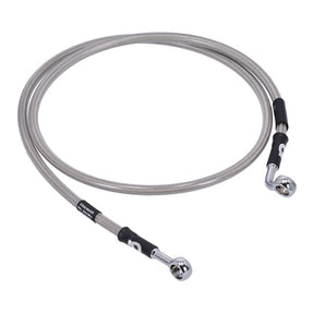 MCS by Goodridge brake line front, stainless clear coated BRAKE LINES Mcs