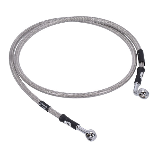 MCS by Goodridge brake line front, stainless clear coated BRAKE LINES Mcs