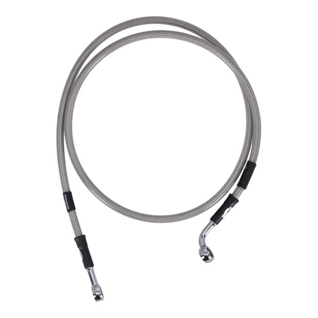 MCS by Goodridge brake line front, stainless clear coated BRAKE LINES Mcs