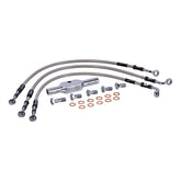 MCS by Goodridge brake line front, stainless clear coated BRAKE LINES Mcs