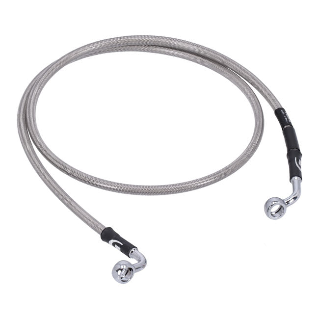 MCS by Goodridge brake line front, stainless clear coated BRAKE LINES Mcs