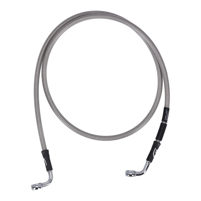 MCS by Goodridge brake line front, stainless clear coated BRAKE LINES Mcs