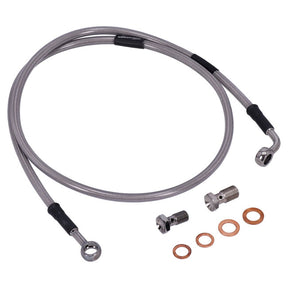 MCS by Goodridge brake line front, stainless clear coated BRAKE LINES Mcs