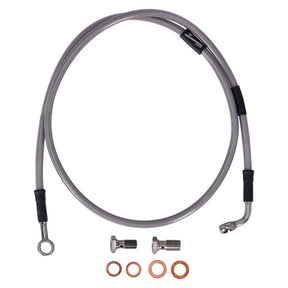 MCS by Goodridge brake line front, stainless clear coated BRAKE LINES Mcs