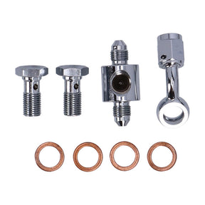 MCS by Goodridge brake line rear, stainless clear coated BRAKE LINES Mcs