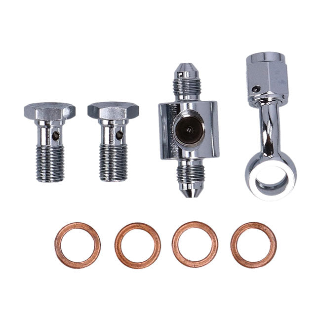 MCS by Goodridge brake line rear, stainless clear coated BRAKE LINES Mcs