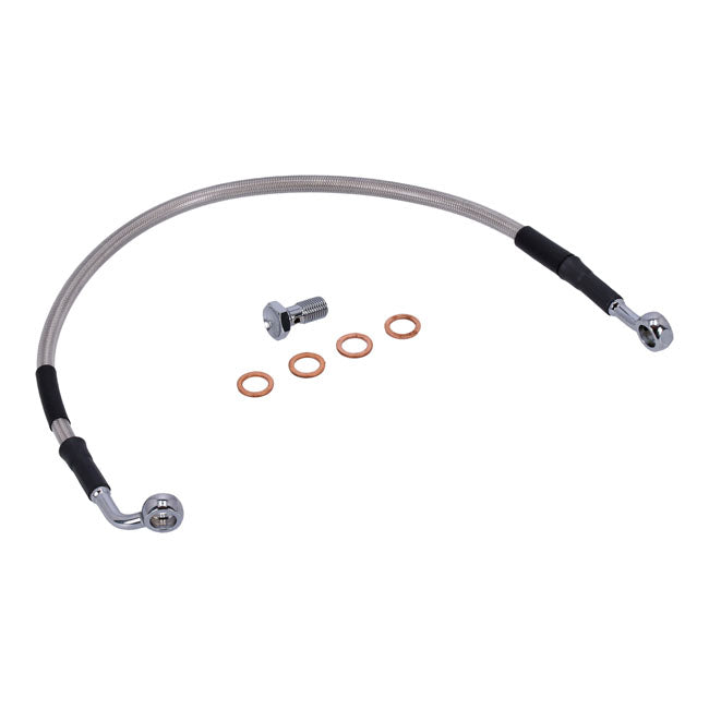 MCS by Goodridge brake line rear, stainless clear coated BRAKE LINES Mcs