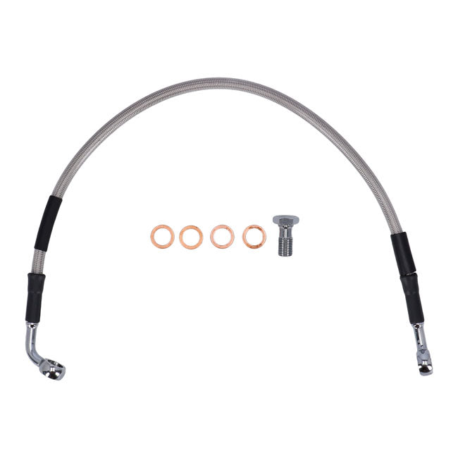 MCS by Goodridge brake line rear, stainless clear coated BRAKE LINES Mcs