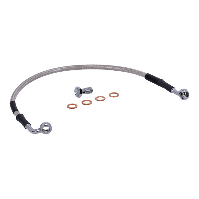 MCS by Goodridge brake line rear, stainless clear coated BRAKE LINES Mcs