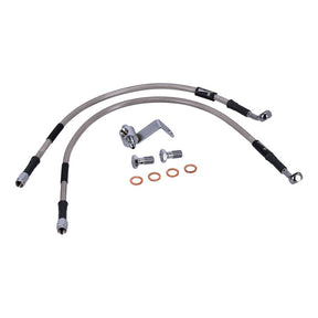 MCS by Goodridge brake line rear, stainless clear coated BRAKE LINES Mcs