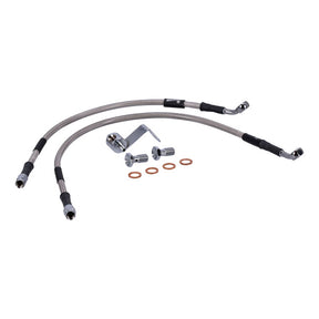 MCS by Goodridge brake line rear, stainless clear coated BRAKE LINES Mcs