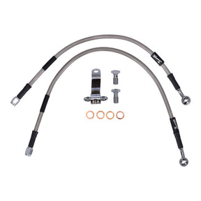 MCS by Goodridge brake line rear, stainless clear coated BRAKE LINES Mcs