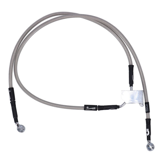 MCS by Goodridge brake line rear, stainless clear coated BRAKE LINES Mcs