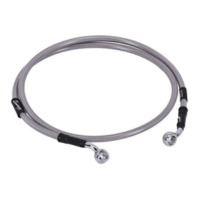 MCS by Goodridge brake line front, stainless clear coated BRAKE LINES Mcs