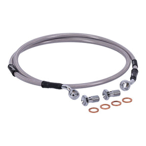 MCS by Goodridge brake line front, stainless clear coated BRAKE LINES Mcs