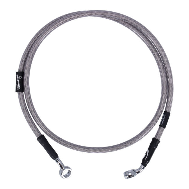MCS by Goodridge brake line front, stainless clear coated BRAKE LINES Mcs