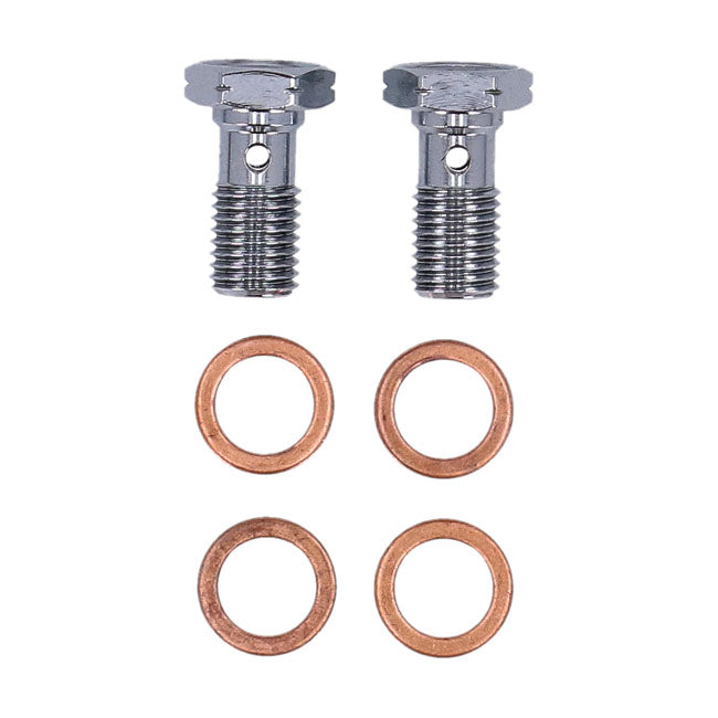 MCS by Goodridge brake line front, stainless clear coated BRAKE LINES Mcs