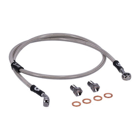 MCS by Goodridge brake line front, stainless clear coated BRAKE LINES Mcs