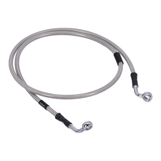 MCS by Goodridge brake line front, stainless clear coated BRAKE LINES Mcs