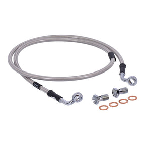 MCS by Goodridge brake line front, stainless clear coated BRAKE LINES Mcs