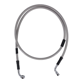 MCS by Goodridge brake line front, stainless clear coated BRAKE LINES Mcs