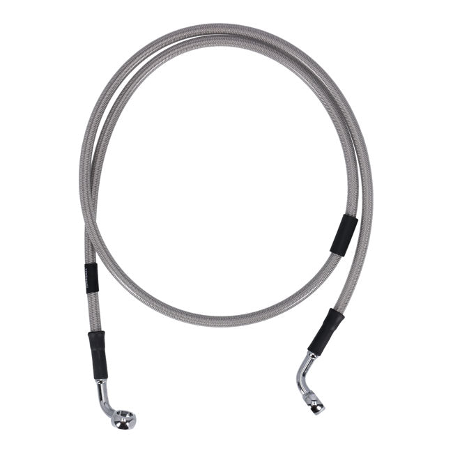 MCS by Goodridge brake line front, stainless clear coated BRAKE LINES Mcs