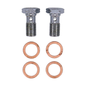 MCS by Goodridge brake line front, stainless clear coated BRAKE LINES Mcs