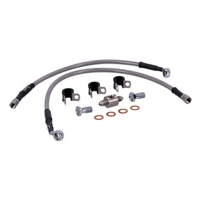 MCS by Goodridge brake line rear, stainless clear coated BRAKE LINES Mcs