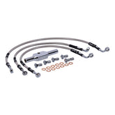 MCS by Goodridge brake line front, stainless clear coated BRAKE LINES Mcs