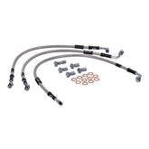 MCS by Goodridge brake line front, stainless clear coated BRAKE LINES Mcs