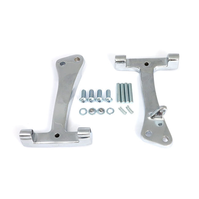 Dyna Passenger Floorboard Mount Brackets. Chrome Floorboards Mcs