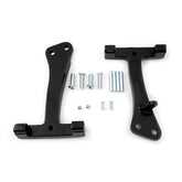 Dyna Passenger Floorboard Mount Brackets. Black Floorboards Mcs