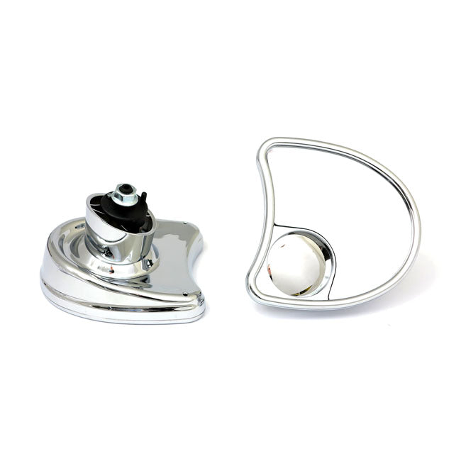 Touring Fairing Mount Mirror Kit. Dual Vision, Chrome Mirrors Mcs